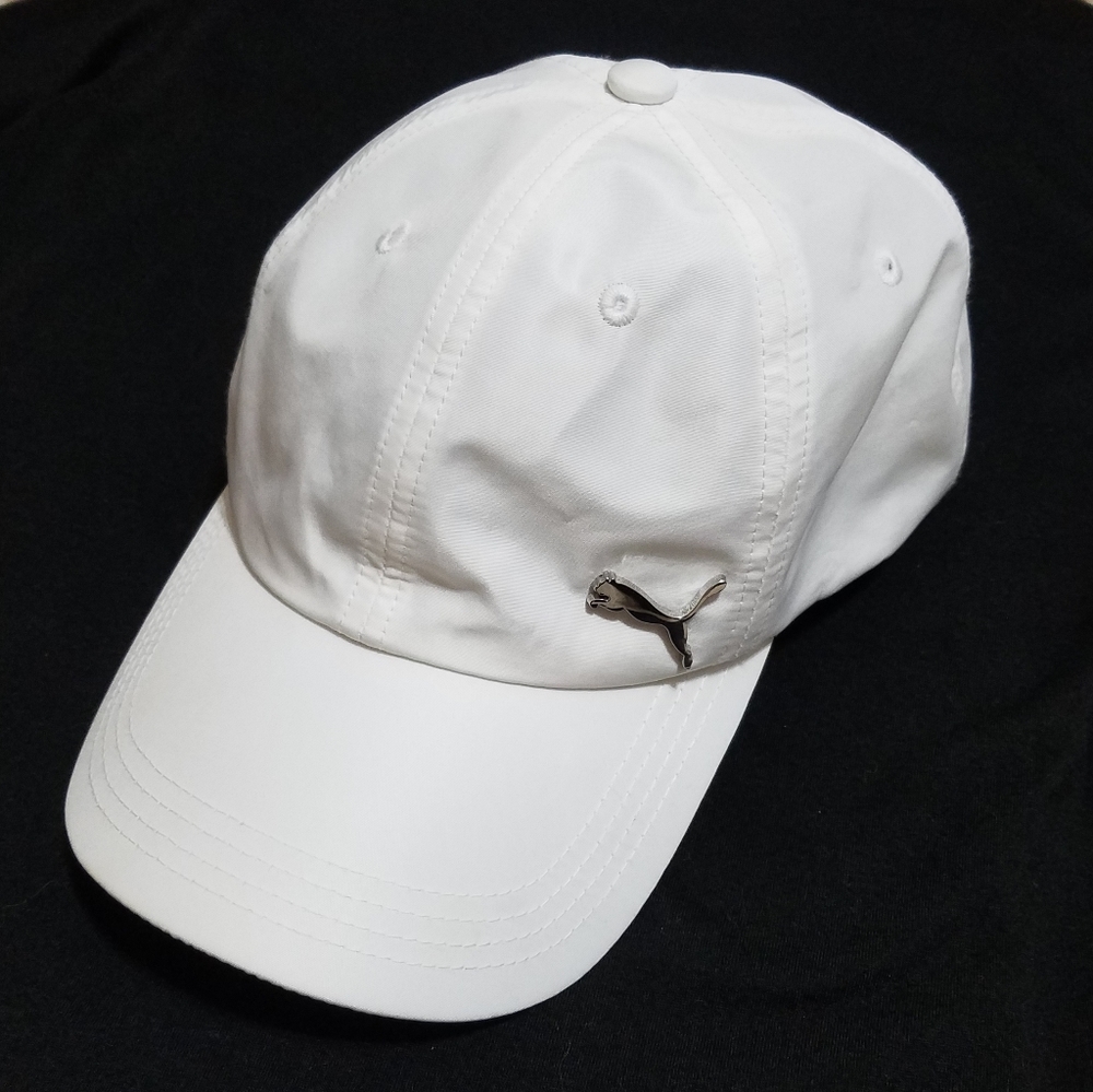 White adjustable Puma hat